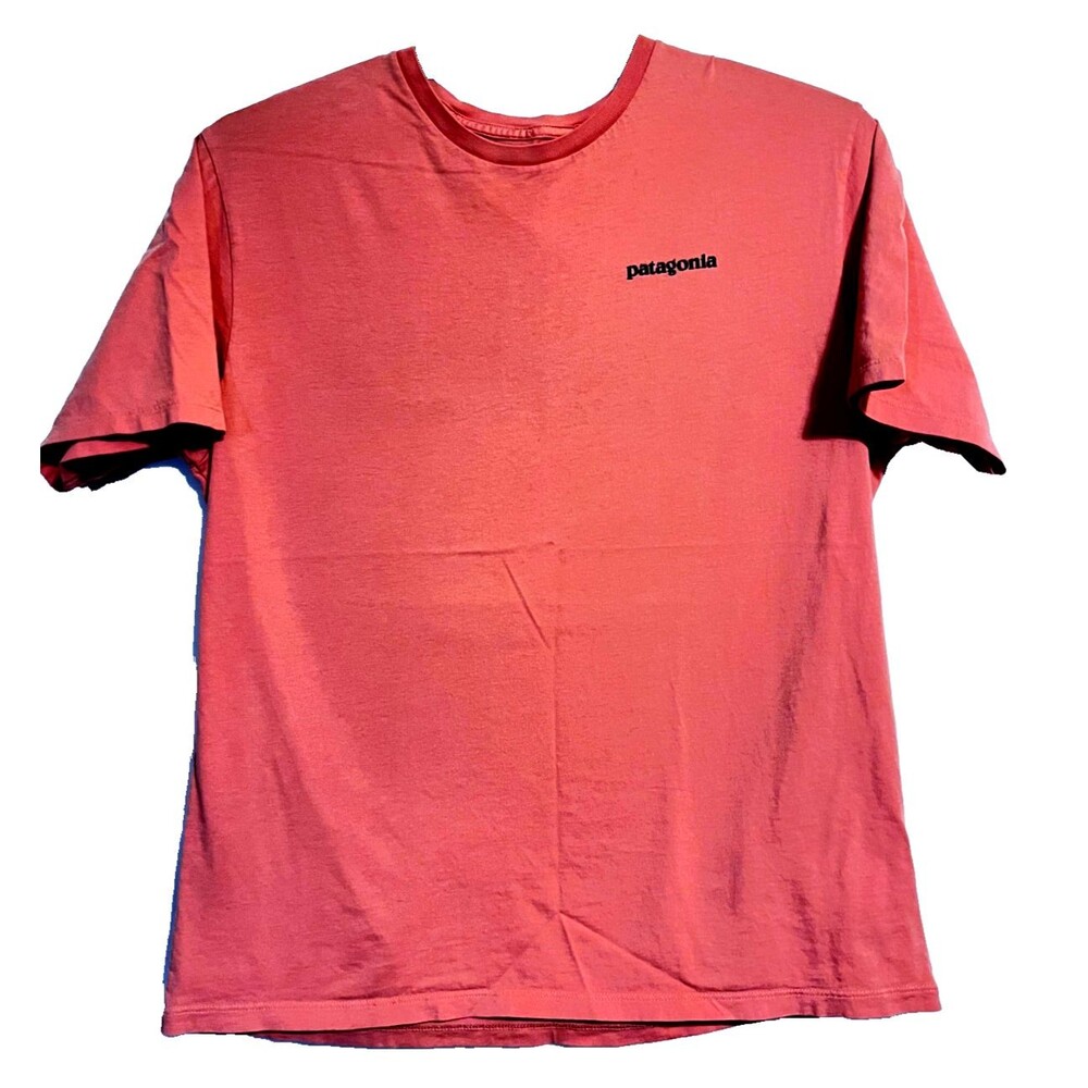 Patagonia Unisex Orange Regular Fit Cotton Short Sleeved Tee SIZE Medium - Picture 2 of 7